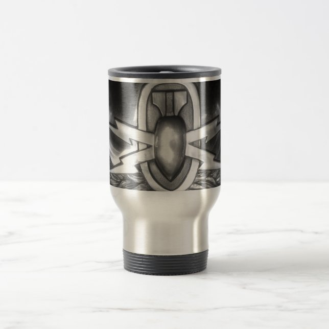 Taza del viaje de la insignia del EOD (Centro)
