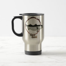Taza del viaje de la lubina rayada de los amantes