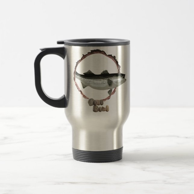 Taza del viaje de la lubina rayada de los amantes (Izquierda)