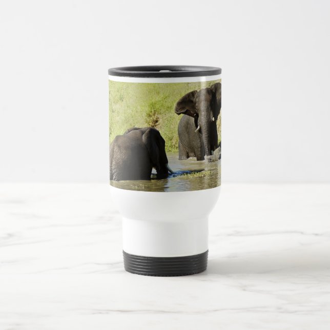 Taza del viaje de la natación del elefante (Centro)