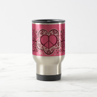 Taza del viaje de la PAZ y del AMOR