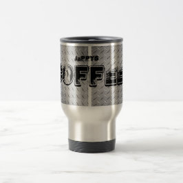 Taza del viaje de la placa del diamante del acero