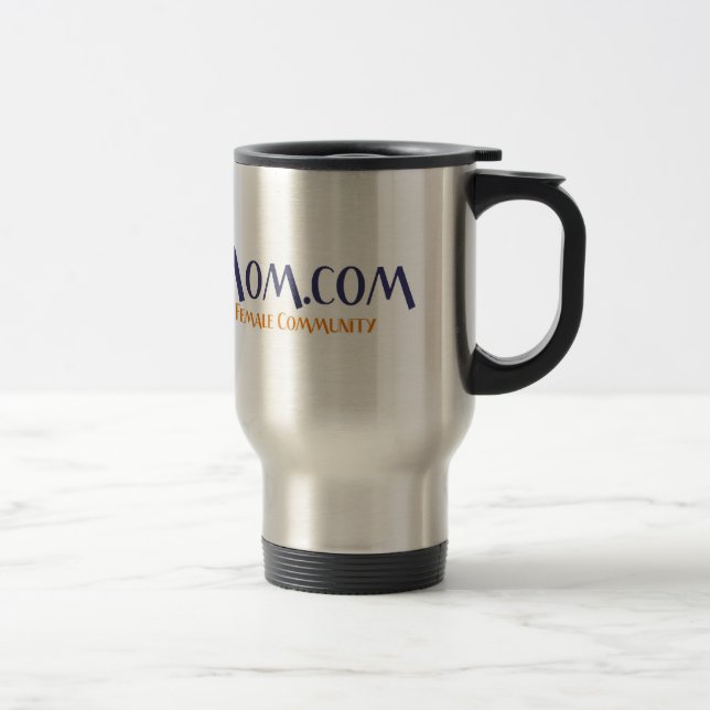 Taza del viaje de la plata de HippyMom (Derecha)