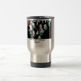 Taza del viaje de la plata de la foto del