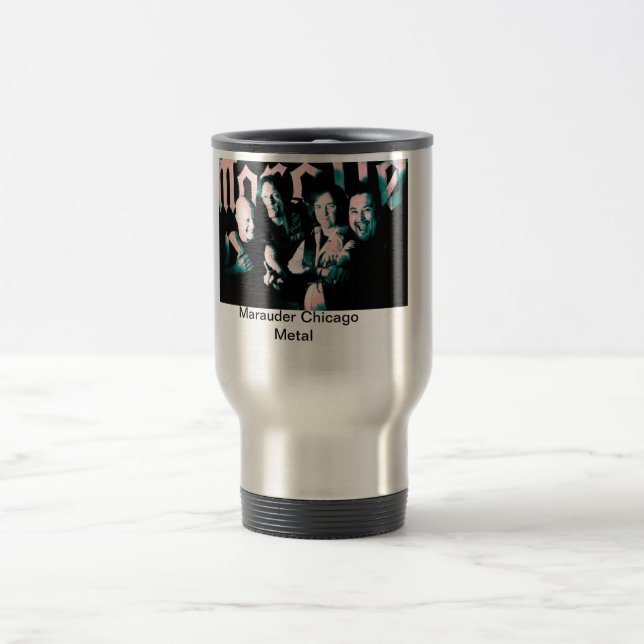 Taza del viaje de la plata de la foto del (Centro)