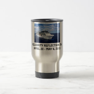 taza del viaje de la reflexión TA de la celebrida