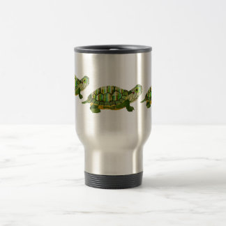 Taza del viaje de la tortuga del jade