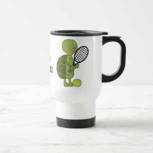 Taza del viaje de la tortuga del tenis