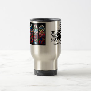 Taza del viaje de la ventana color de rosa