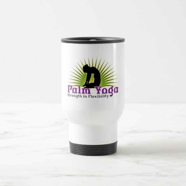 TAZA DEL VIAJE DE LA YOGA DE LA PALMA (Centro)