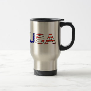 Taza del viaje de las barras y estrellas de los