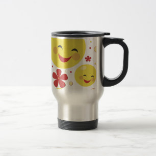 Taza del viaje de las flores de la cara