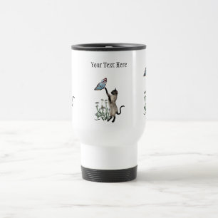 Taza del viaje de las margaritas de la mariposa