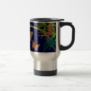 taza del viaje de las mariposas de monarca