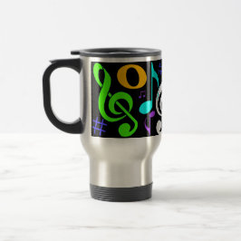 Taza del viaje de las notas musicales