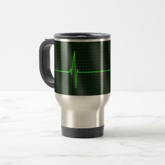 Taza del viaje de las ondas del electrocardiograma (Anverso izquierdo)