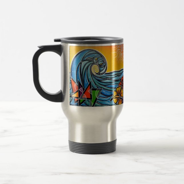Taza del viaje de las ondas del verano (Izquierda)