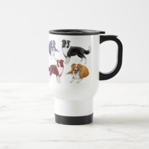 Taza del viaje de los borderes collies