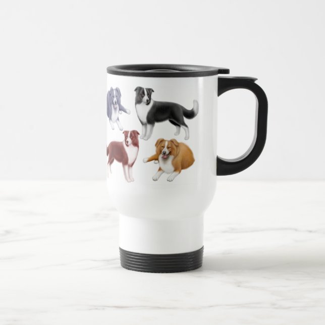 Taza del viaje de los borderes collies (Derecha)