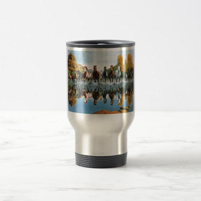 Taza del viaje de los caballos salvajes (Centro)