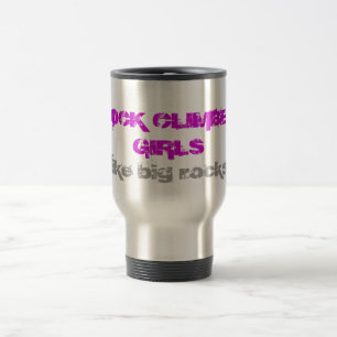 taza del viaje de los chicas del escalador de roca