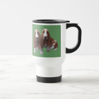 Taza del viaje de los compinches de Basset Hound