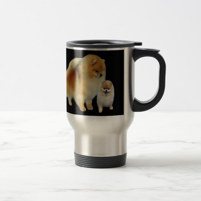 Taza del viaje de los Pals de Pomeranian (Derecha)