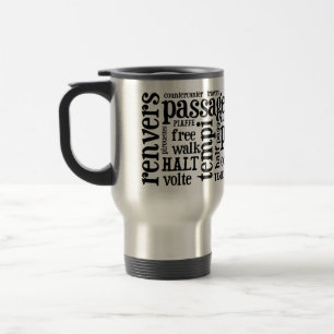 Taza del viaje de los términos del Dressage de los
