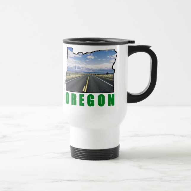 Taza del viaje de Oregon - zurda (Derecha)