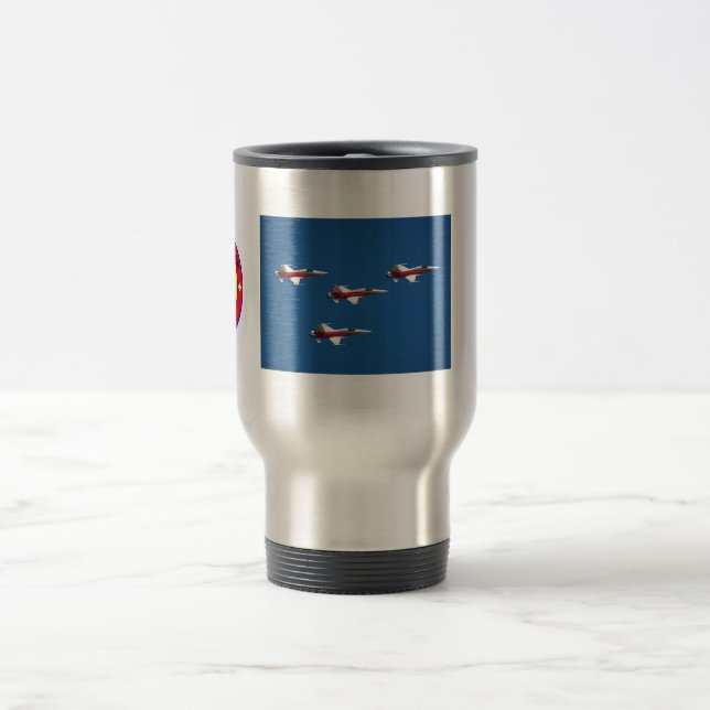 Taza del viaje de Patrouille Suisse (Centro)