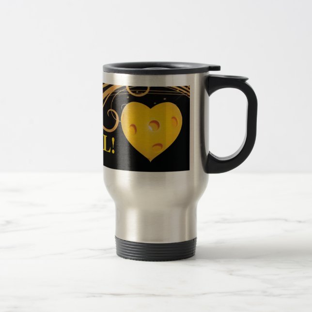 Taza del viaje de Pickleball con el corazón (Derecha)