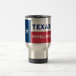 Taza del viaje de Pipeliner de la bandera de Tejas