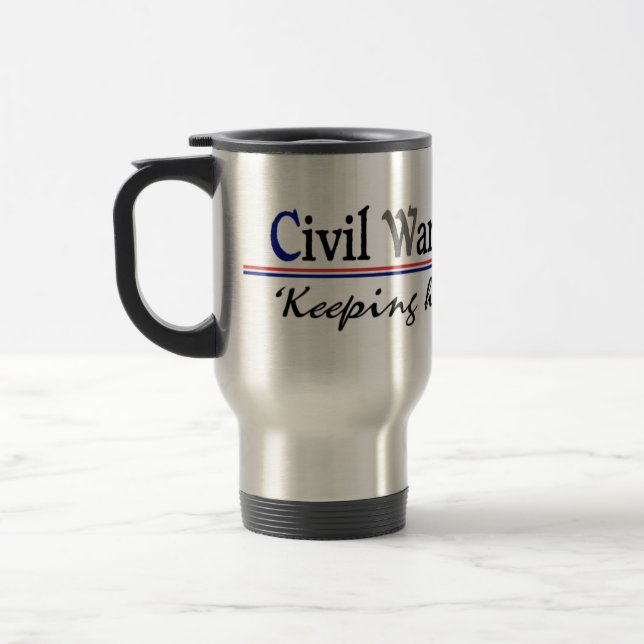 Taza del viaje de Reenactor de la guerra civil (Izquierda)