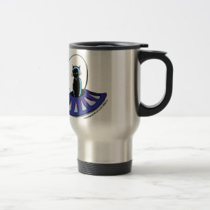 Taza del viaje de Srta. Q Spacecat