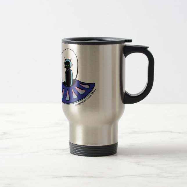 Taza del viaje de Srta. Q Spacecat (Derecha)