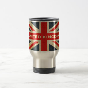 Taza del viaje de Union Jack Reino Unido del