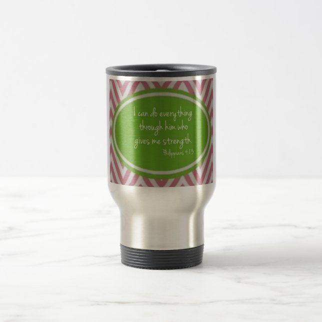 Taza del viaje del 4:13 de los filipenses (Centro)
