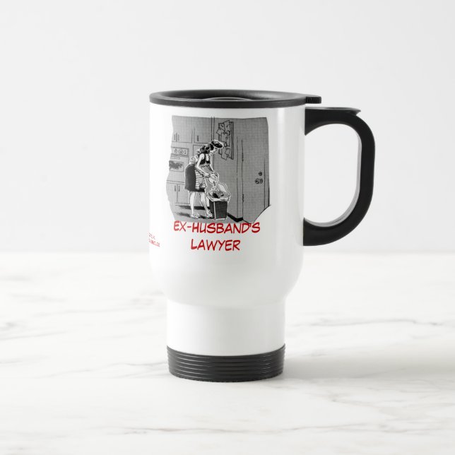 Taza del viaje del abogado del exmarido muerto de (Derecha)
