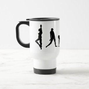 Taza del viaje del acero inoxidable de la silueta
