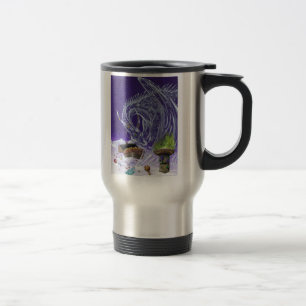 Taza del viaje del acero inoxidable del dragón de