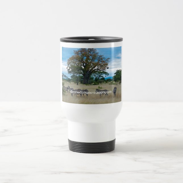 Taza del viaje del árbol de la cebra y del baobab (Centro)
