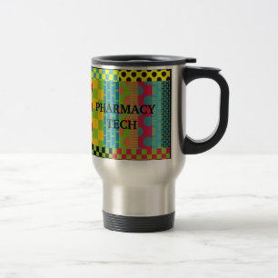 Taza del viaje del arte abstracto de la tecnologí