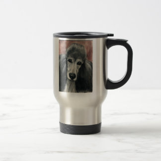 Taza del viaje del arte del "caniche estándar de