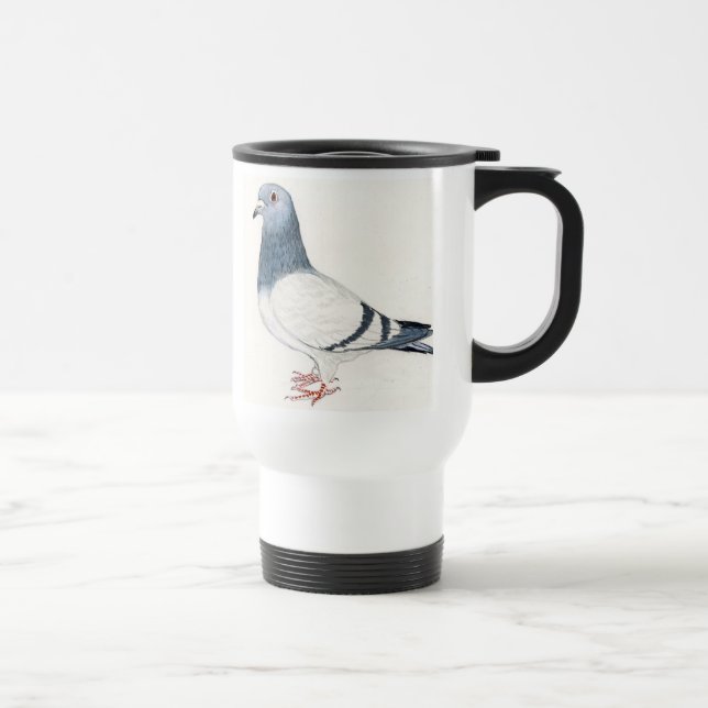 Taza del viaje del arte del pájaro de la paloma (Derecha)