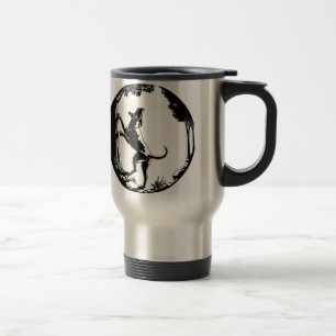 Taza del viaje del arte del perro de caza de la