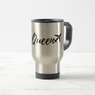 Taza del viaje del asistente de vuelo de la reina