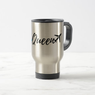 Taza del viaje del asistente de vuelo de la reina