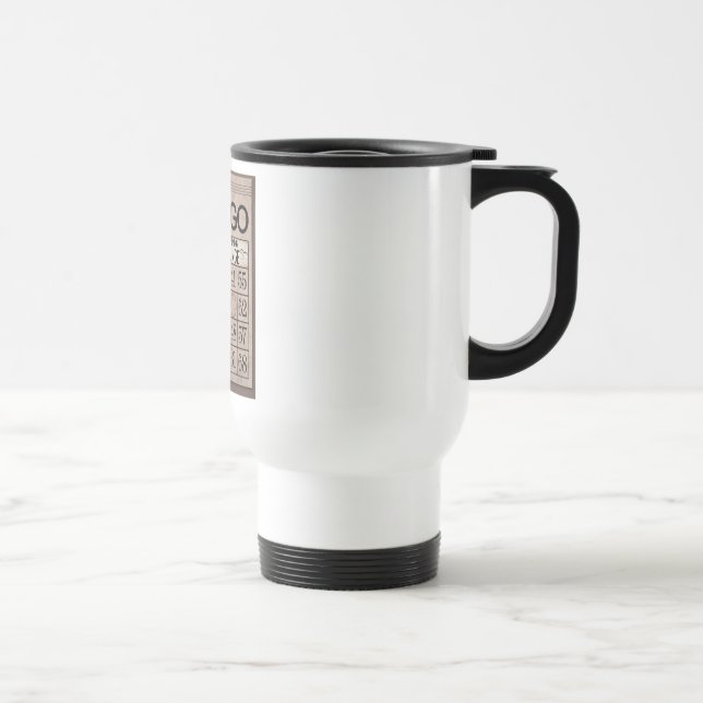 Taza del viaje del bingo (Derecha)