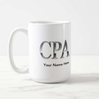 Taza del viaje del café de CPA del contable que
