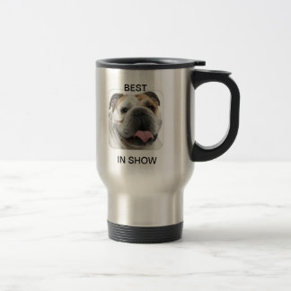 taza del viaje del café del bulldog